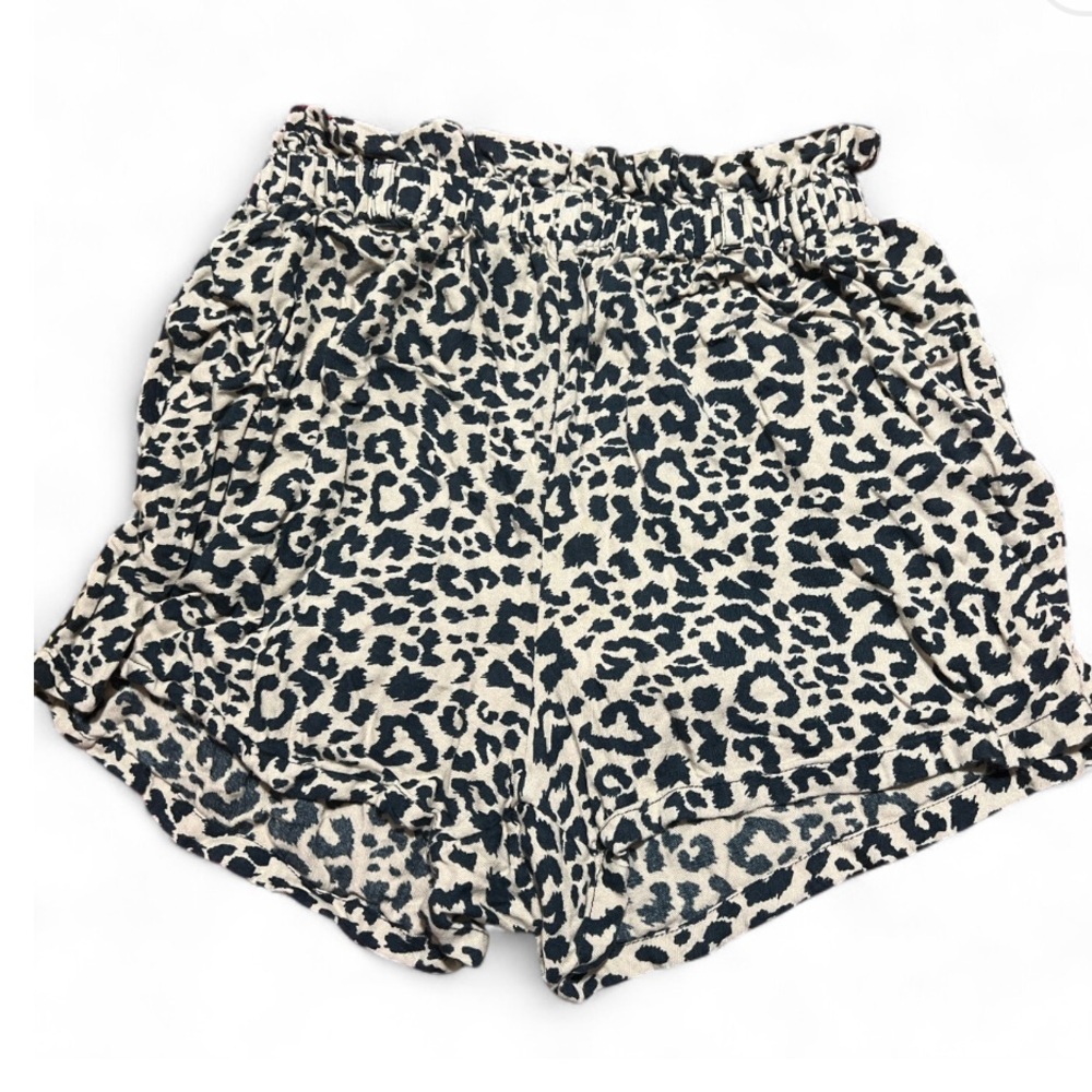 Hollister High Waist Leopard Print Shorts